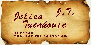 Jelica Tucaković vizit kartica